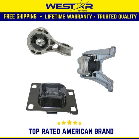 Fits 2008-2011 Ford Focus 2.0L AUTO Engine Motor & Trans Mount Set 3pcs