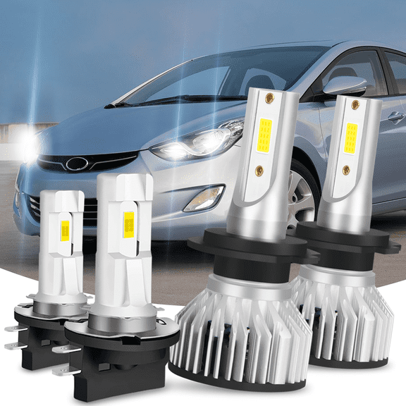 Fits 2009-2012 Hyundai Elantra Hatchback LED Headlight Bulbs High Low Beam 4Pack Lamps H7+H11B