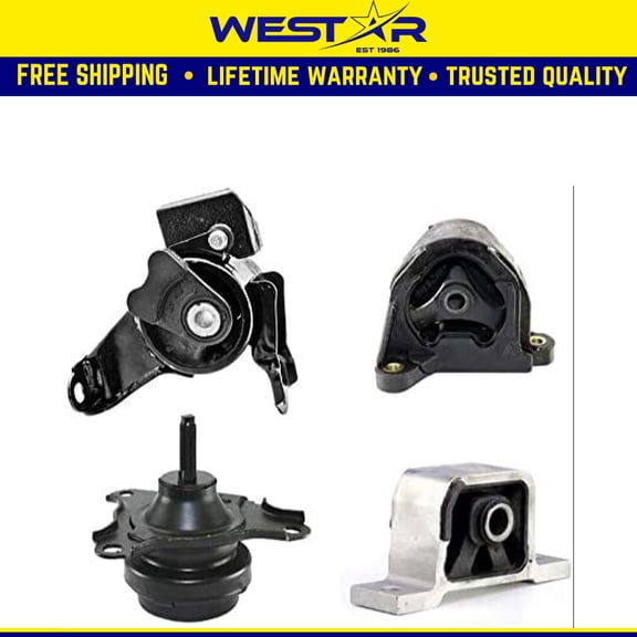 Fits 2010-2011 Honda Element 2.4L AUTO Engine Motor & Trans Mount Set 4pcs : A6597, A4503, A4504, A65006