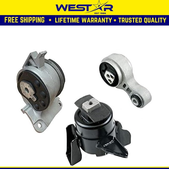 Fits 2010-2012 Ford Fusion/Mercury Milan 2.5L AUTO Motor & Trans Mount Set