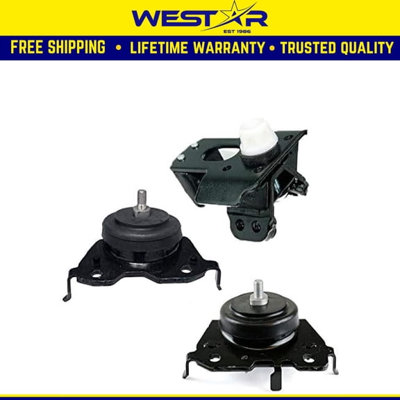 Fits 2010-2012 Toyota Sequoia 4.6L RWD AUTO Motor & Trans Mount 3PCS Set : A62092, A4267, A62047