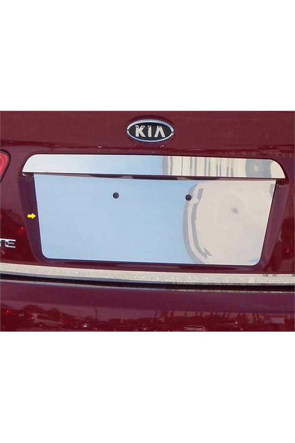 Fits 2010-2013  KIA FORTE 4-door (8.25" Width)-Stainless Steel License Plate Bezel