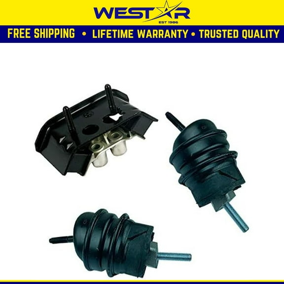 Fits 2010-2015 Chevrolet Camaro 3.6L AUTO, Engine Motor & Trans Mount Set