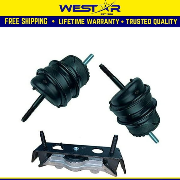 Fits 2010-2015 Chevrolet Camaro 3.6L Manual Trans. Motor & Trans Mount Set