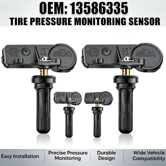 Fits 2010-2020 GMC Terrain OEM TPMS Tire Pressure Monitor Sensor 315MHz, 4-Pack