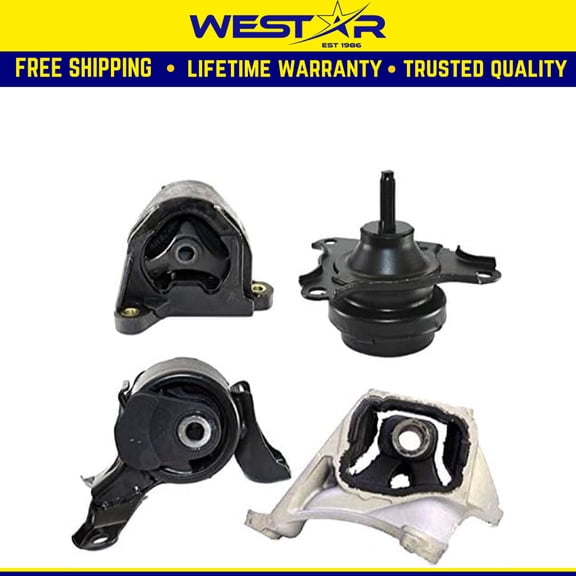 Fits 2010 Honda Element 2.4L MANUAL Engine Motor & Trans Mount Set 4pcs : A4549, A4503, A4504, A4528