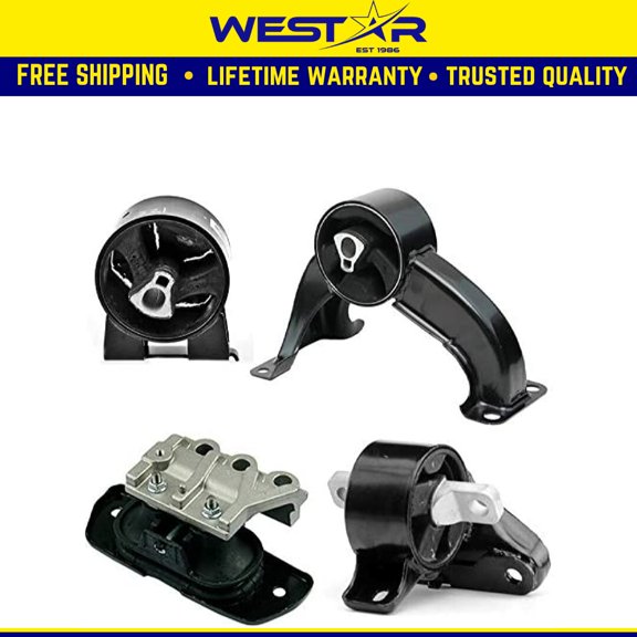 Fits 2011-2014 Chrysler 200 2.4L 4 speed AUTO Engine Motor & Transmission Mount Set