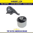 thumbnail image 1 of Fits 2011-2015 Chevrolet Cruze 1.4L AUTO Front Trans Mount & RR Trans Bushing, 1 of 3