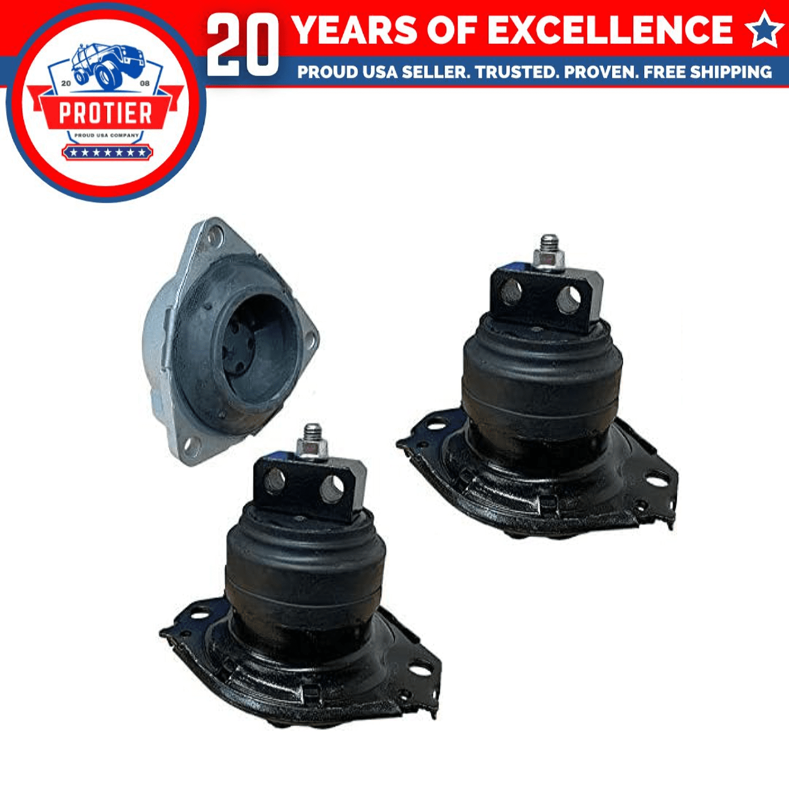 maXpeedingrods 3Pcs Engine Motor & Trans Mount Set for