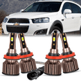 thumbnail image 1 of Fits 2012-2015 Chevy Captiva Sport LED Headlights Bulb H11 High Beam H11 Low Beam Lamp Set, 1 of 12