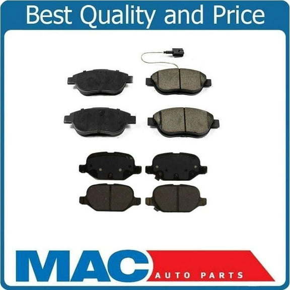 Fits 2012-2016 Fiat 500 Abarth Turbo Front & Rear Brake Pads