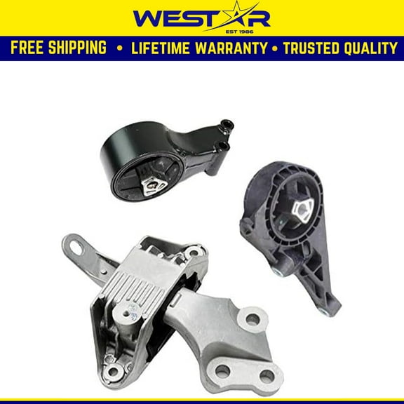 Fits 2012-2017 Buick Verano 2.4L with AUTO Trans Motor&Trans Mount Set 3PCS