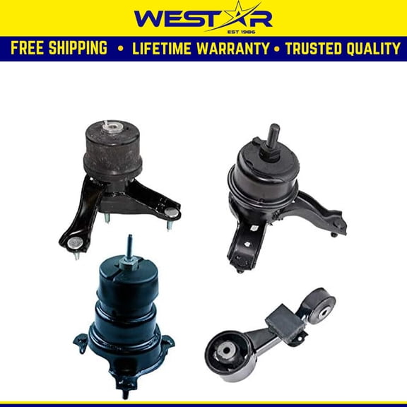 Fits 2012-2017 Toyota Camry 2.5L Except Hybrid, Motor & Trans Mount Set 4pc : A72004HY A4295 A62062 A4288