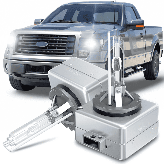 Fits 2013-2014 Ford F-150 Headlights Bulb D3S HID High Low Beam Replacement Kit,6000K White 2pcs