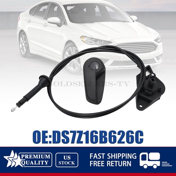 Fits 2013-2018 Ford Fusion Hood Release Handle Latch Cable Assembly DS7Z16B626C