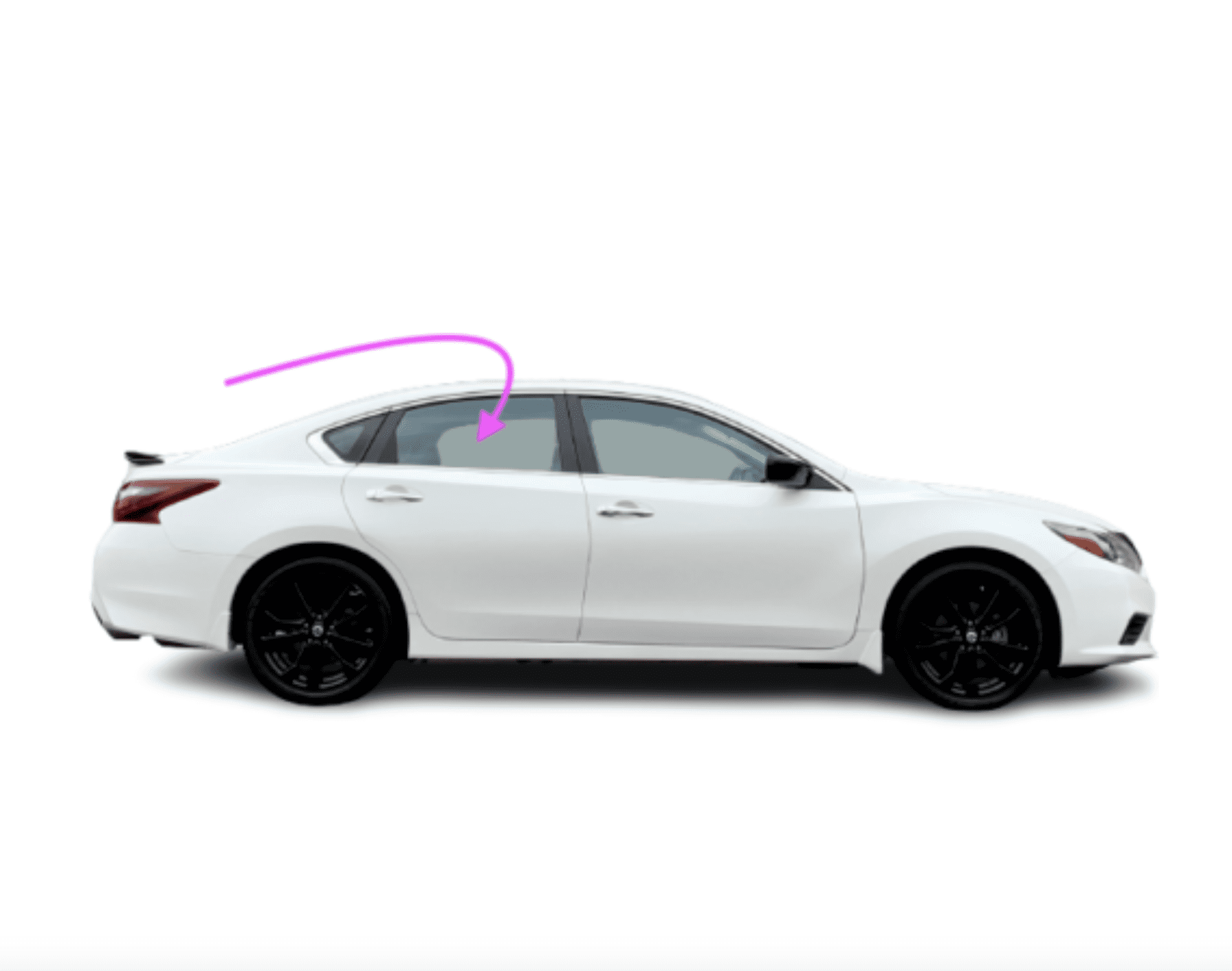 Fits: 2013-2018 Nissan Altima Sedan Rear Right Glass Passenger Side ...