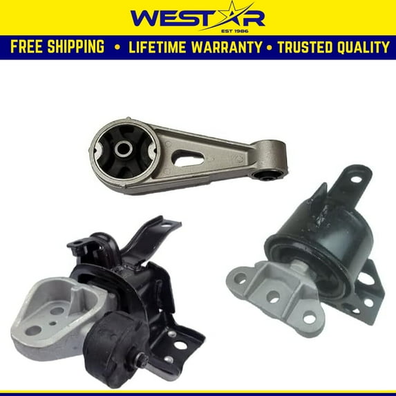 Fits 2014-2015 Chevrolet Spark 1.2L AUTO CVT Engine Motor & Trans Mount 3PCS