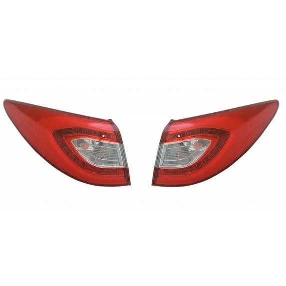 For 2014-2015 Hyundai Tucson Tail Light Driver and Passenger Side Bulbs Included DOT Certified HY2804134 + HY2805134 - Replaces 92401-2S520 | LED