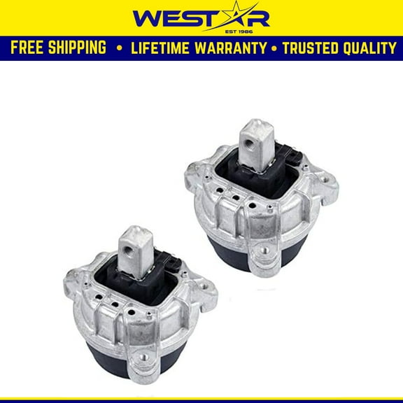 Fits 2014-2016 BMW 520i 2.0L RWD/ 2011-2016 528i 3.0L 2.0L RWD Engine Motor Mount Set 2pcs