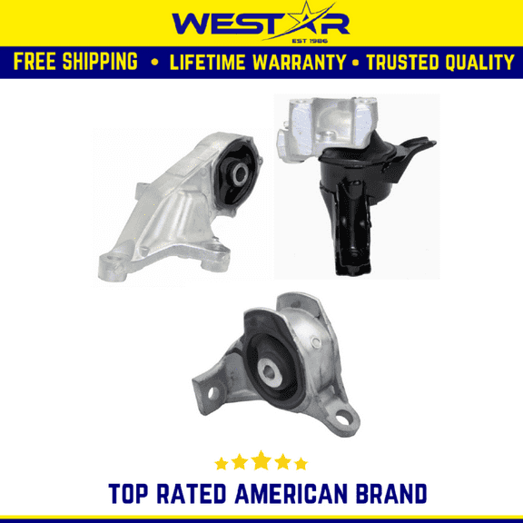 Fits 2015-2016 Honda CR-V 2.4L Front Motor Mount & Transmission Mount 3pc