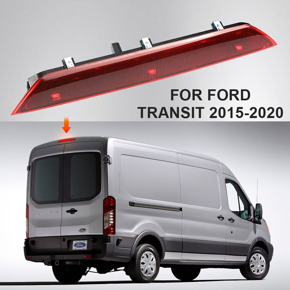 Fits 2015-2020 Ford Transit 150 Rear LED Third Brake Light High Mount Stop Lamp