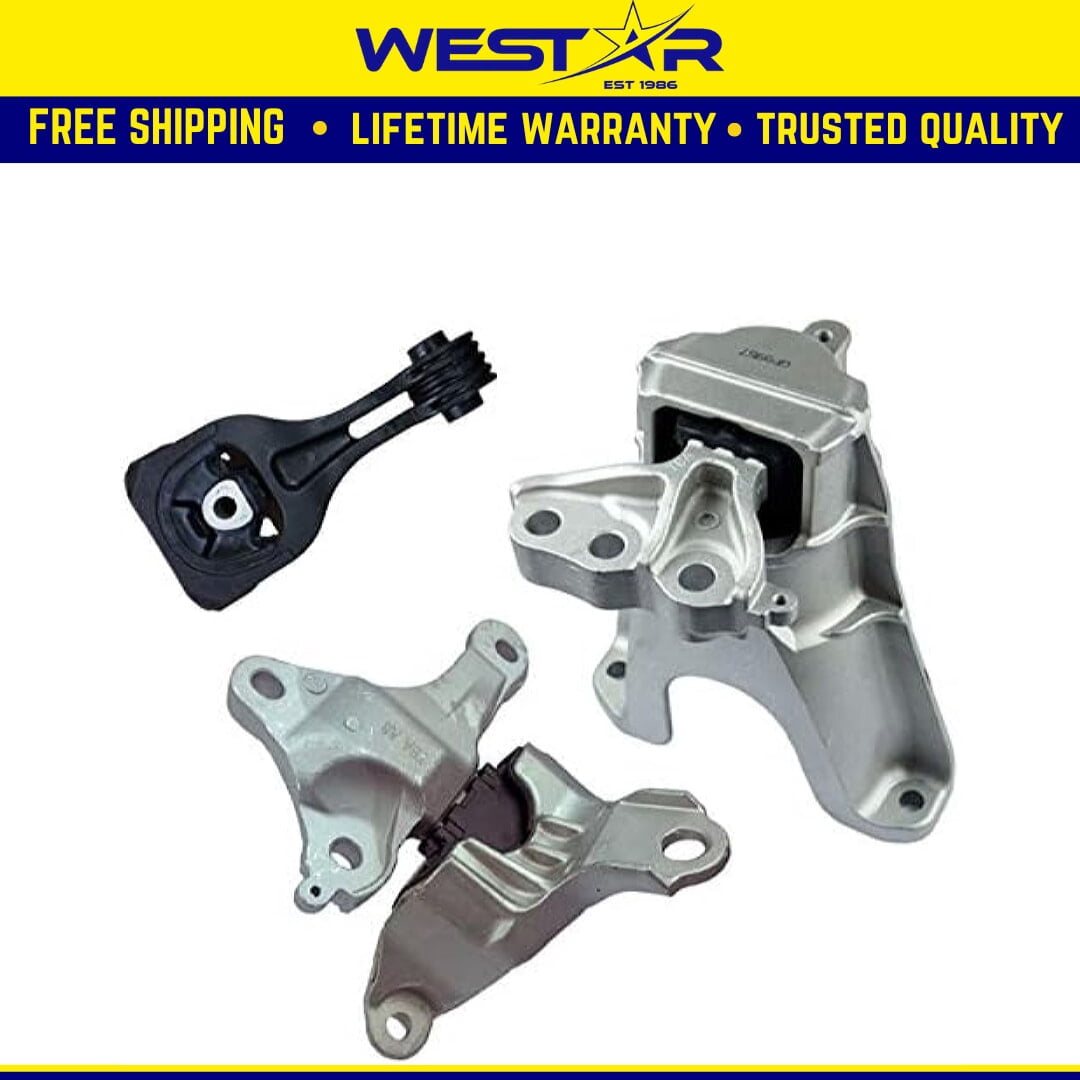 Fits 2016-2019 Honda Civic 2.0L AUTO Engine Motor & Transmission Mount Set : A45004, A45006, A45005