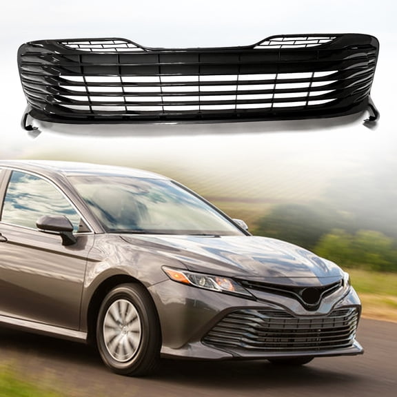 Fits 2018 2019 2020 Toyota Camry LE XLE Front Bumper Lower Black Grille Grill