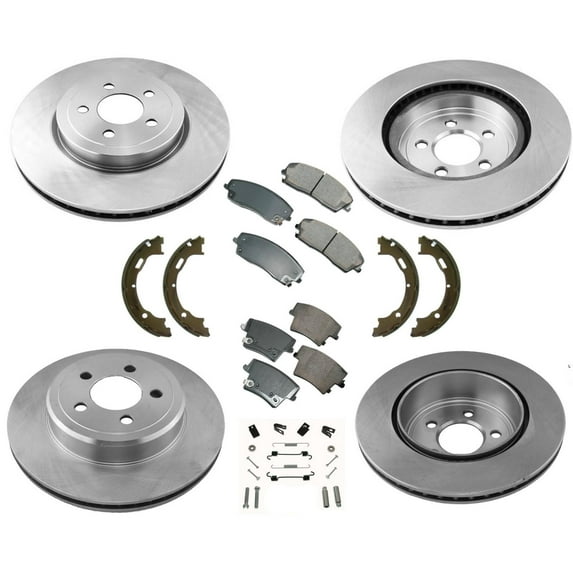 Fits 2018-2020 3.6L All Wheel Drive Chrysler 300 Disc Brake Rotors Pads Shoes