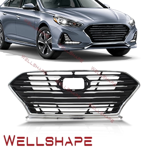 JX RACING·PERFORMANCE·ACCESSORIES Fits 2018-2020 Hyundai Sonata Front Upper Grille Factory Style Chrome