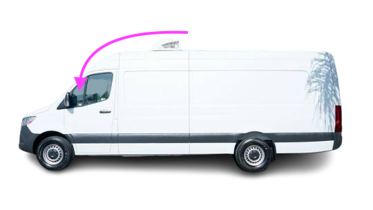 NAGD Rear Left Side Window Glass For 2007-2018 Freightliner Sprinter - Tempered DB11419GTN