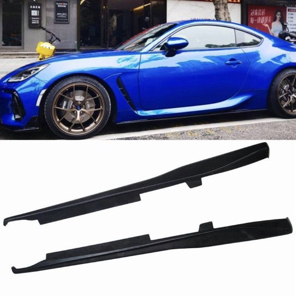 Fits 2022 23 2024 Toyota GR86 ZN8 Subaru BRZ PU RANDO Style Side Skirts Spoiler