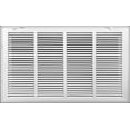 thumbnail image 1 of Fits 24x12 Duct Opening | Steel Return Air Filter Grille by Handua [Fixed Hinged] for 1-inch Filters | Vent Cover Grill for Sidewall and Ceiling | White | Outer Dimensions: 26 5/8"W X 14 5/8"H, 1 of 7