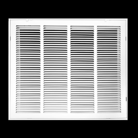 Fits 24x20 Duct Opening | Steel Return Air Filter Grille by Handua [Removable Door] for 1-inch Filters | Vent Cover Grill | White | HVAC Cold Air Intake Grille | Outer Dimensions: 26 5/8"W X 22 5/8"H