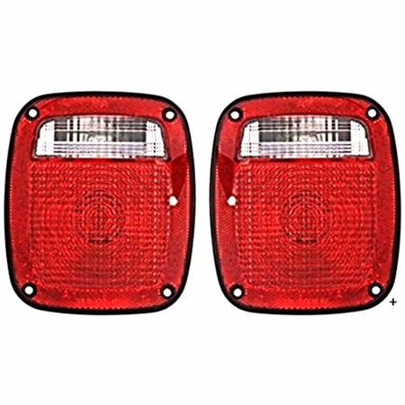 Fits 91-95/97 Wrangler Left & Right Set Tail Light Flat Female Connector