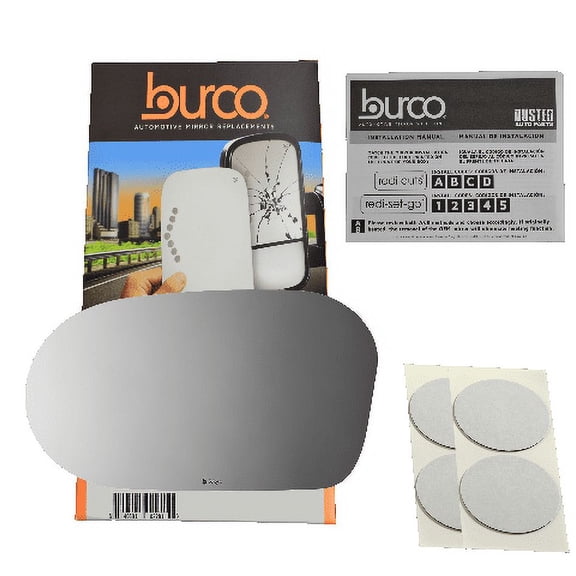 Fits 91-99 Tercel 96-99 Paseo Left Driver Mirror Glass Lens w/Adhesive 2 Options