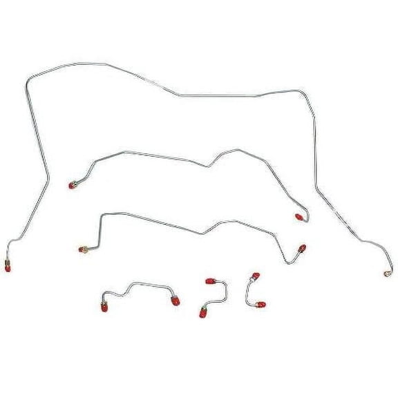 Fits 95-97 Dodge Ram Front Brake Line Kit 4WD RWABS - WKT9503OM