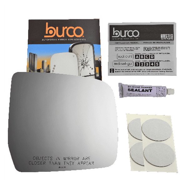 Fits 96-99 4Runner Right Passenger Convex Mirror Glass Lens w/Adhesive USA no Backing Plate