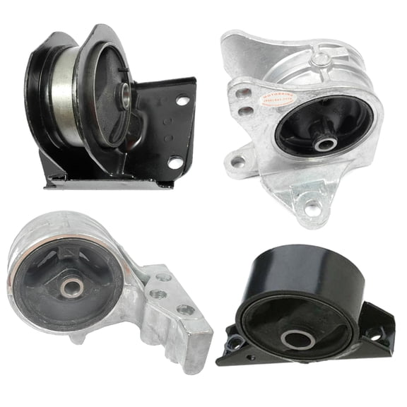 Fits 96-99 Mitsubishi Eclipse 2.4L FWD Automatic 6657 6673 6662 6671 4PCS Motor and Transmission Mount 96 97 98 99