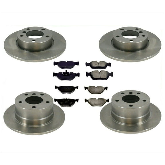 Fits 97-01 Z3 Coupe Roadster 2.5 2.8 F & R Brakes Disc Rotors & Brake Disc Pads