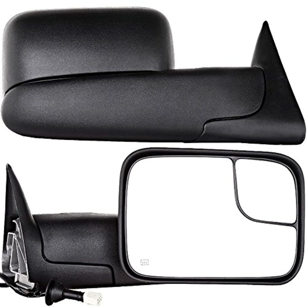 Fits 98-01 Ram Pickup 1500, 98-02 2500, 3500 Right Power Mirror Assembly  Heated
