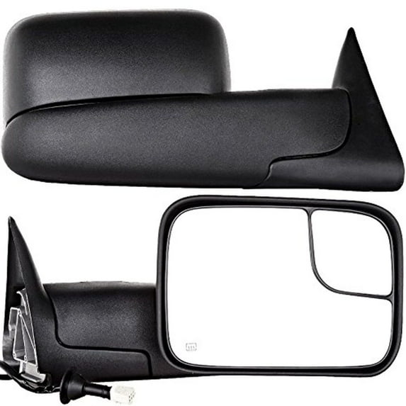 Fits 98-01 Ram Pickup 1500, 98-02 2500, 3500 Right Power Mirror Assembly Heated