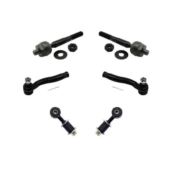 Fits 98-02 Lexus LX470 Land Cruiser Inner & Outer Tie Rods Sway Bar Links 6Pc