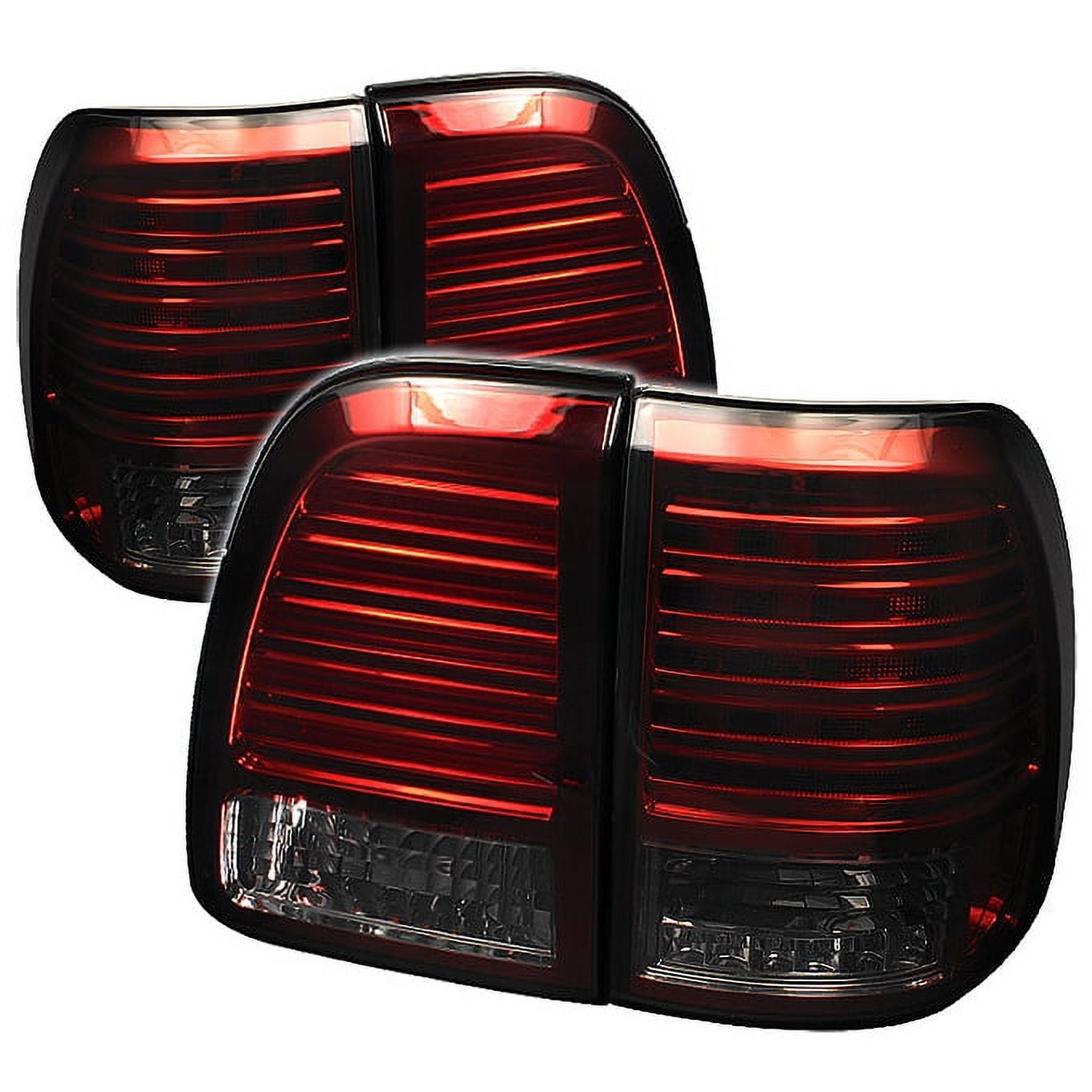 Fits 9802 Lexus Lx470 Sport JDM Red Smoke LED Strip Tail Lights Lamp