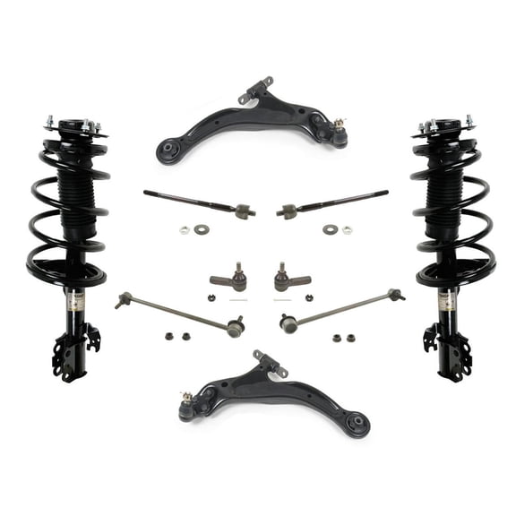 Fits 98-02 Sienna Control Arms BJ Tie Rods Sway Bar Coil Complete Springs Struts