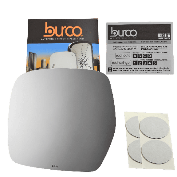 Fits 98-07 Lexus LX470, Left Driver Side Mirror Glass Lens W/o Backing Plate (Direct Fit-Over For Auto-Dimming Mirror, Mirror Does not Auto-Dim), Comes with Adhesive, USA