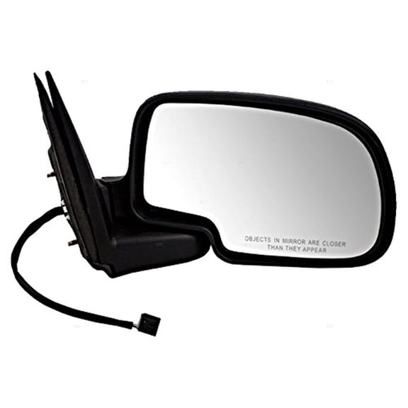 Fits 99-02 Silverado/Sierra Right Pass Mirror Power Textured Blck Fold No Heat