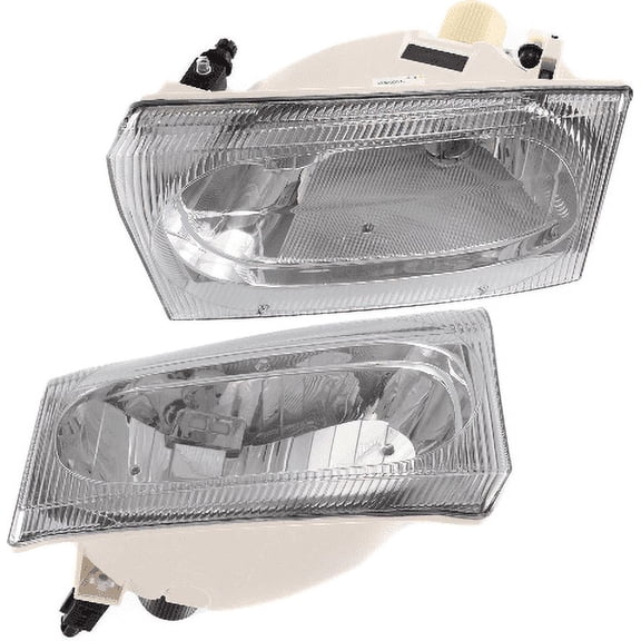 Fits 99-04 Ford Superduty / Excursion Left & Right Headlamp Assembly w/Clear Center Lens 2 Options
