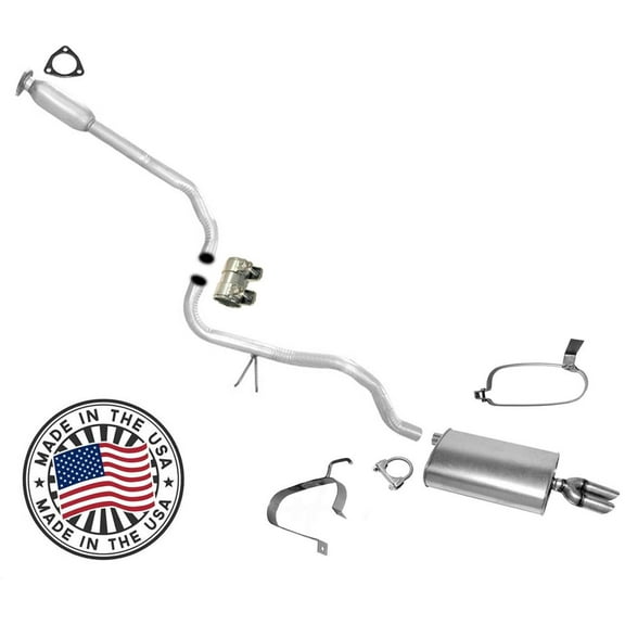Fits 99-2005 Chevrolet Cavalier Pontiac Sunfire Dual Tip Muffler Exhaust System
