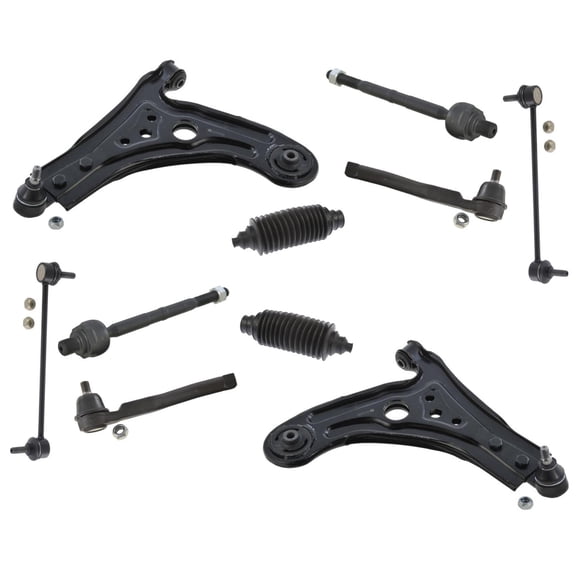 Fits Aveo & 5 Lower Control Arms Bushings & Lower Ball Joints Tie Rods Links 10P
