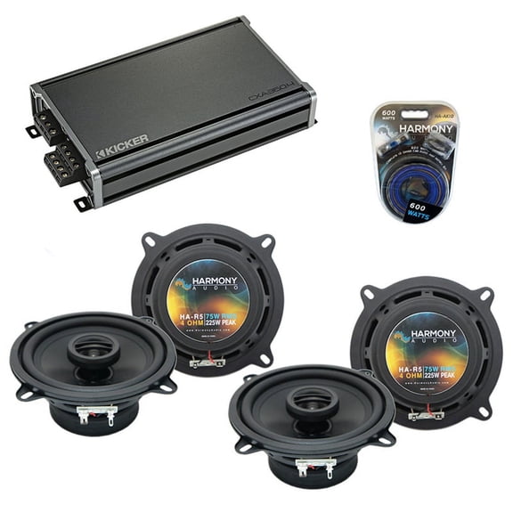 Fits BMW 850i 1990-1991 Factory Speaker Replacement Harmony (2) R5 & CXA360.4